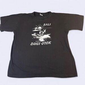 00s VTG Donkey on a boat Croatia Tee